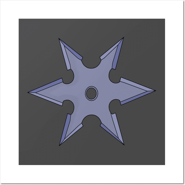 Shuriken Ninja Throwing Star Wall Art by DiegoCarvalho